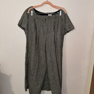 Neiman Marcus Dress And Pants Silk Houndstooth Plaid Black White Size 14